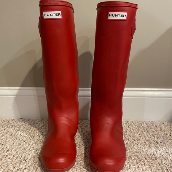 Red Hunter Boots - Picture 1 of 5